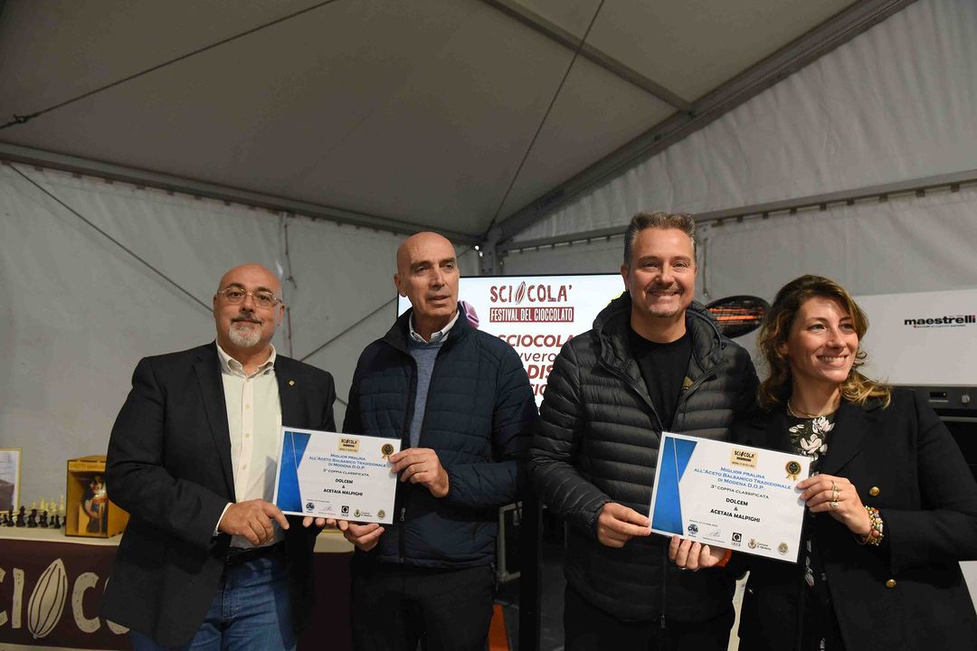 Sciocolà: terzo posto per il nostro Cioccolatino all'Aceto Balsamico Tradizionale di Modena DOP