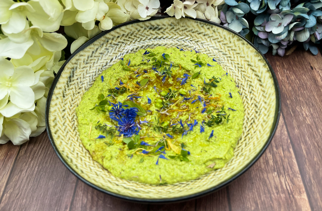 Raw Hummus di Piselli con Aceto Balsamico di Modena IGP Bio