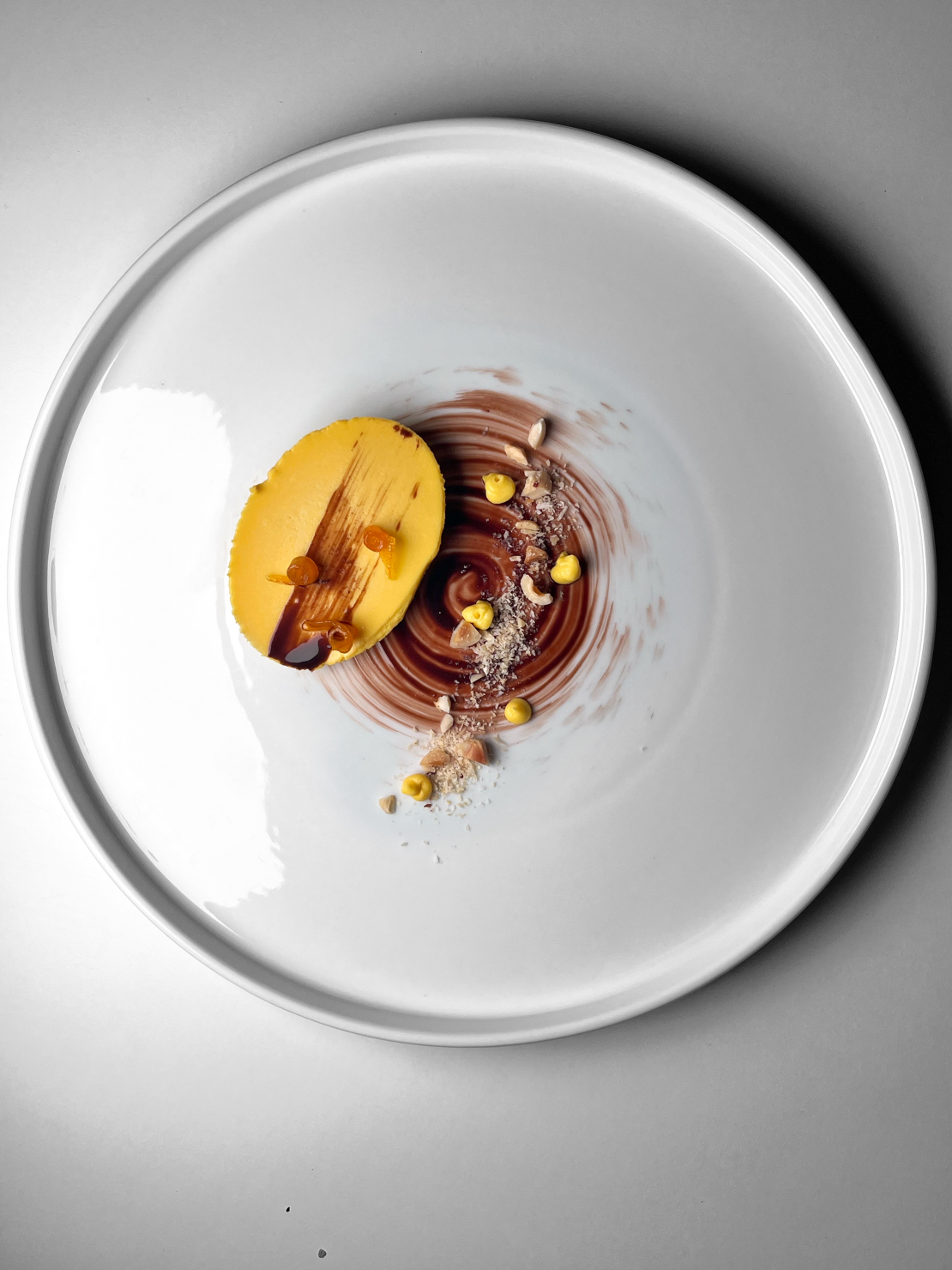 Pumpkin Panna Cotta with Orange Dressing