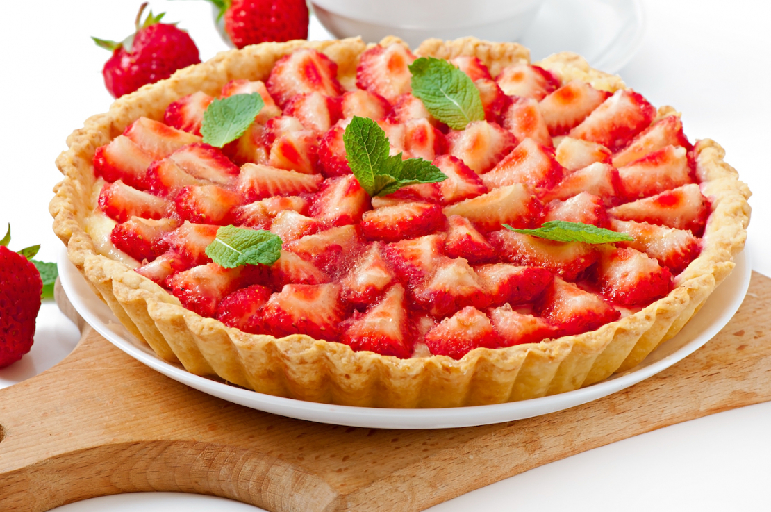 The Easter recipe: strawberry tart with Saporoso Malpighi